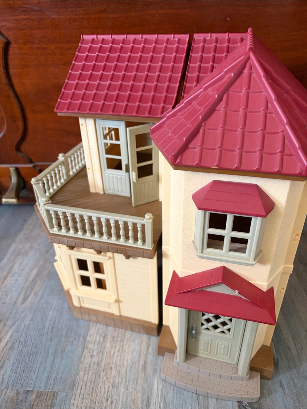 Calico Critters Red Roof Country Home Doll House Lights Up work Condition - Picture 7 of 7